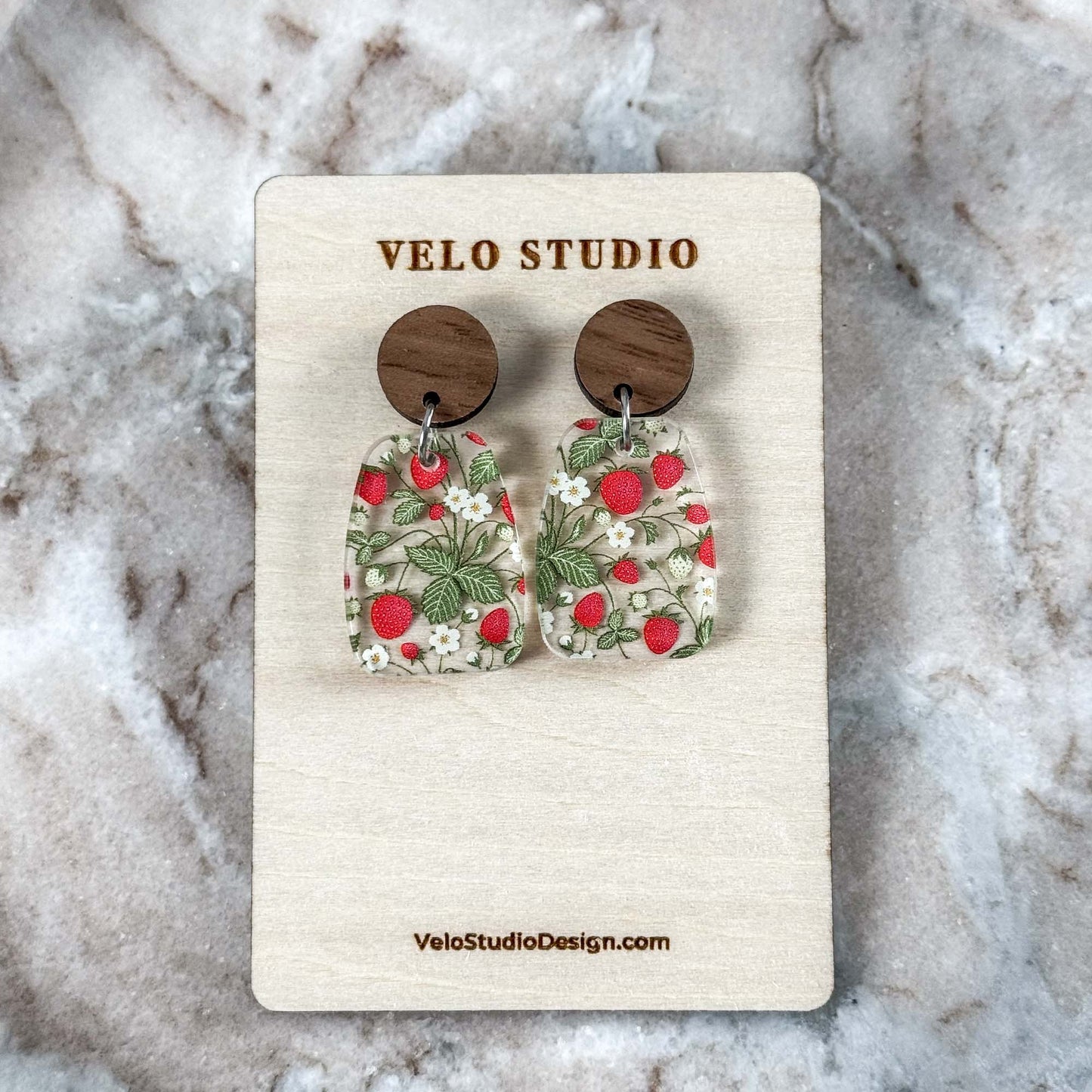 Strawberry Dangle Earrings