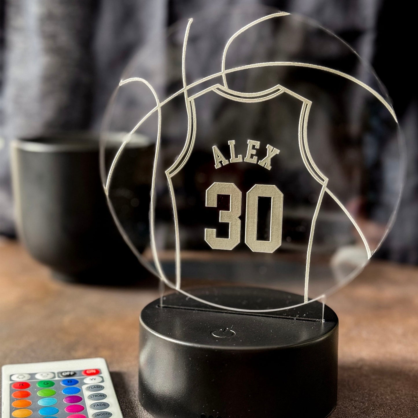 Personalized Basketball Jersey LED Light  - Custom Name & Number