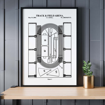 Track & Field Stadium Wall Art - Ready to Frame Print