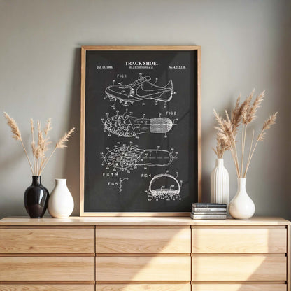 Track Spikes Patent Wall Art Print - PRINTABLE DIGITAL DOWNLOAD