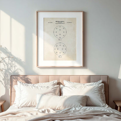 Pickleball Patent Wall Art Print - PRINTABLE DIGITAL DOWNLOAD
