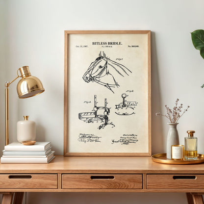 Horse Bridle Print - Equestrian Wall Art - DIGITAL DOWNLOAD