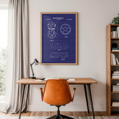 Soccer Ball Patent Wall Art - Ready to Frame Print