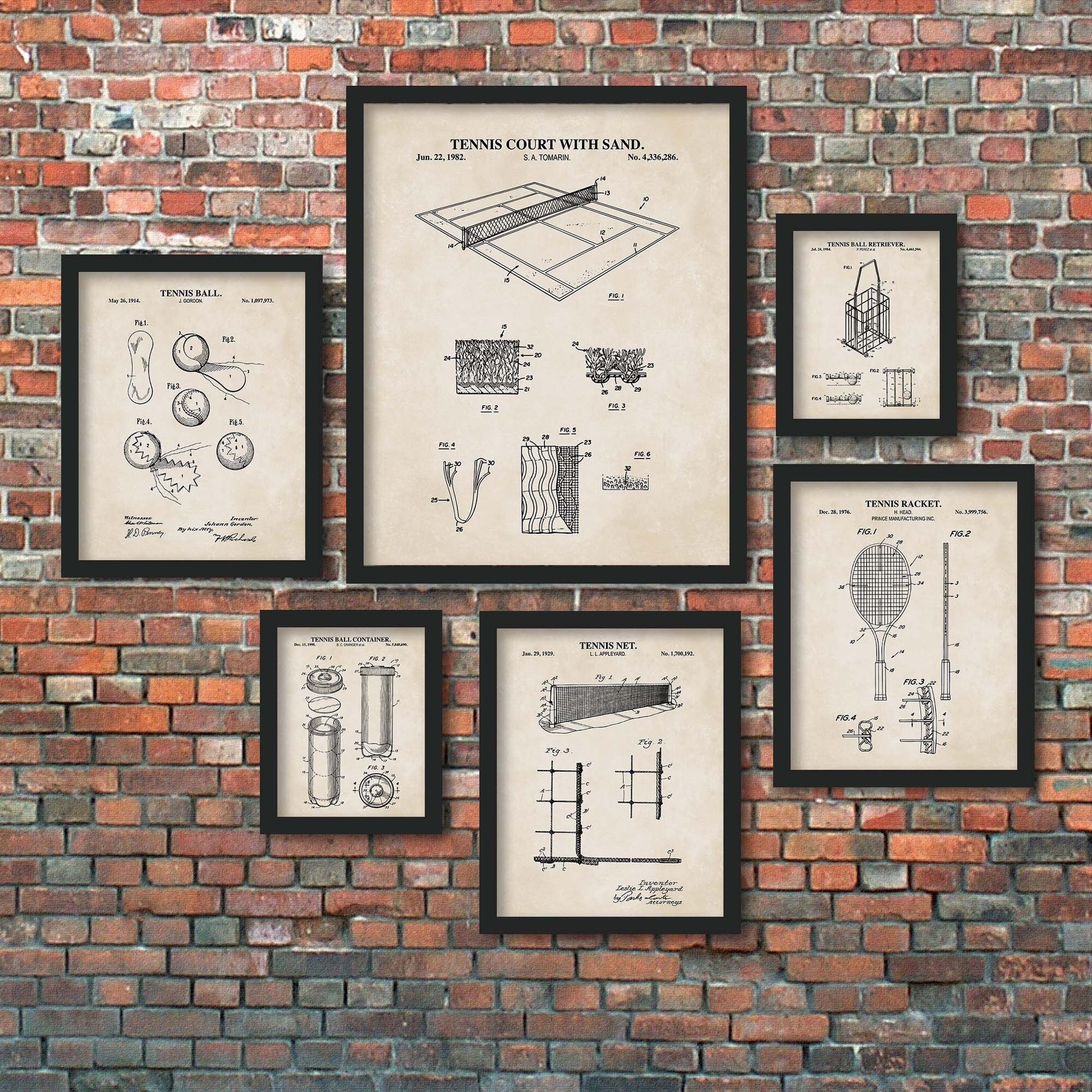 Tennis Wall Art | Vintage Tennis Gallery Wall | Set of 6 Prints | PRINTABLE DIGITAL DOWNLOAD