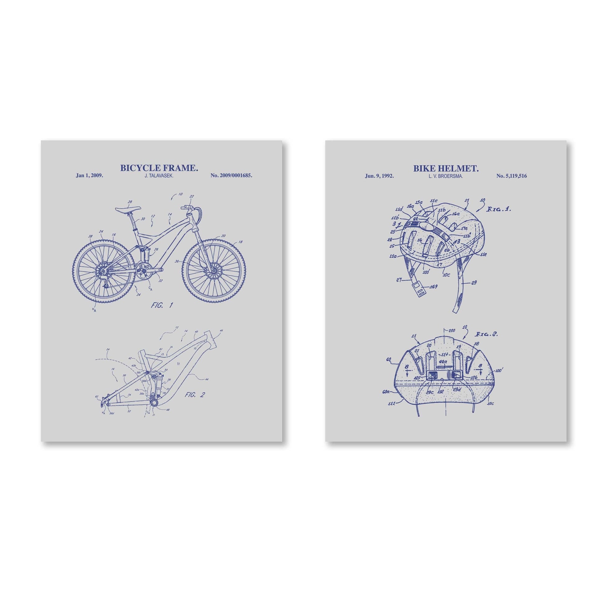 bike helmet patents Mountain Bike Patent Print Wall Art