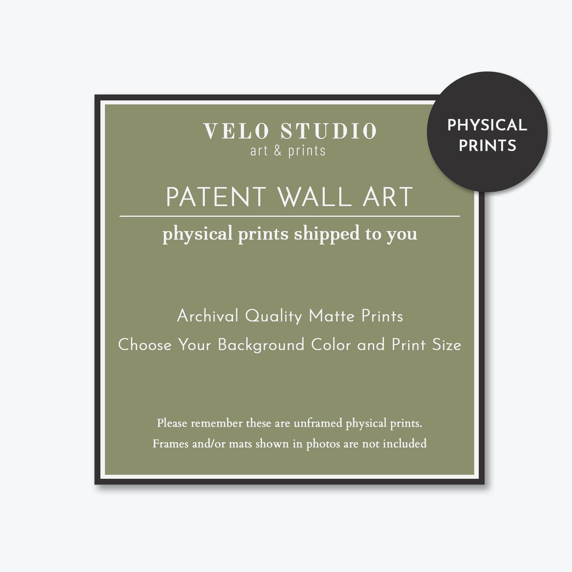 Vintage Watch Patent Wall Art | Patent Prints for 3 Different Watches | Watch Artwork | Unframed Set of 3 Physical Prints